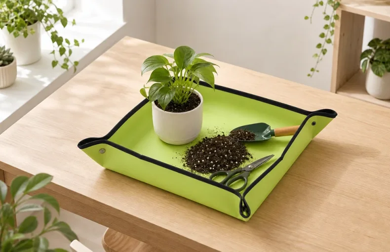 Tapis imperméable pour rempoter les plantes d’intérieur: guide