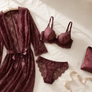 Women's 3 Piece Lace Lingerie Set with Robe: Layering, Fit Notes and Gentle Care Guide