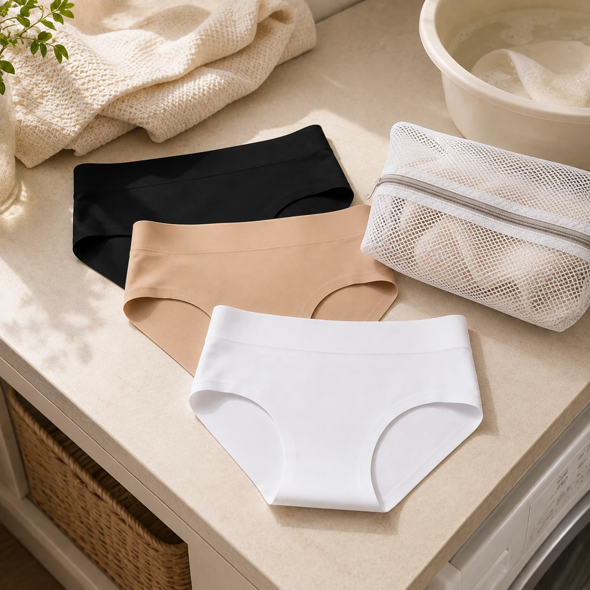 Alltagsszene für Nahtlose Damen-Slips mit mittlerer Taille