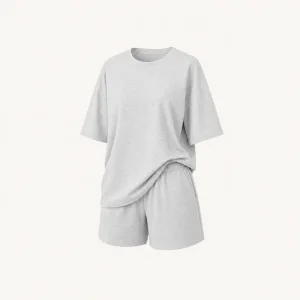Women's Oversized Shorts Set for Summer Travel