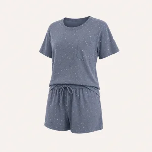 Damen-Pyjama-Set mit Kurzarmshirt und Shorts