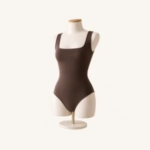 Body modellante scollo quadrato donna per uso quotidiano