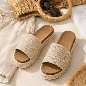 Women's Woven Platform Slide Sandals Guide for Summer Outfits and Travel