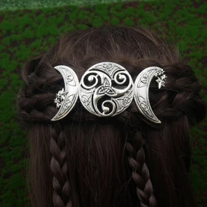 Original option photo of style 01: triple moon with spiral center