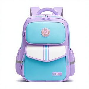 Colorblock School Backpack – Five Colors