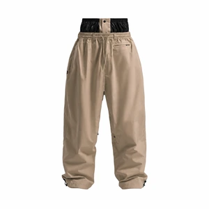 Baggy Snowboard Pants with Thigh Vents and Snow Gaiters