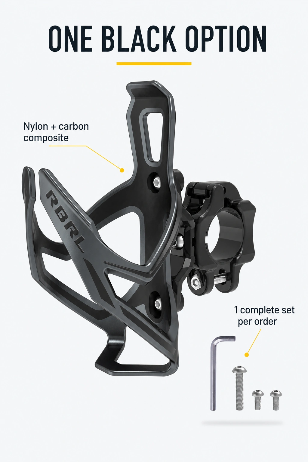 One black EasyDo ED-031 option in nylon and carbon fiber composite