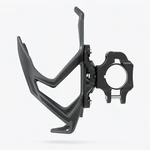 Side profile of the black ED-031 bottle cage and round clamp