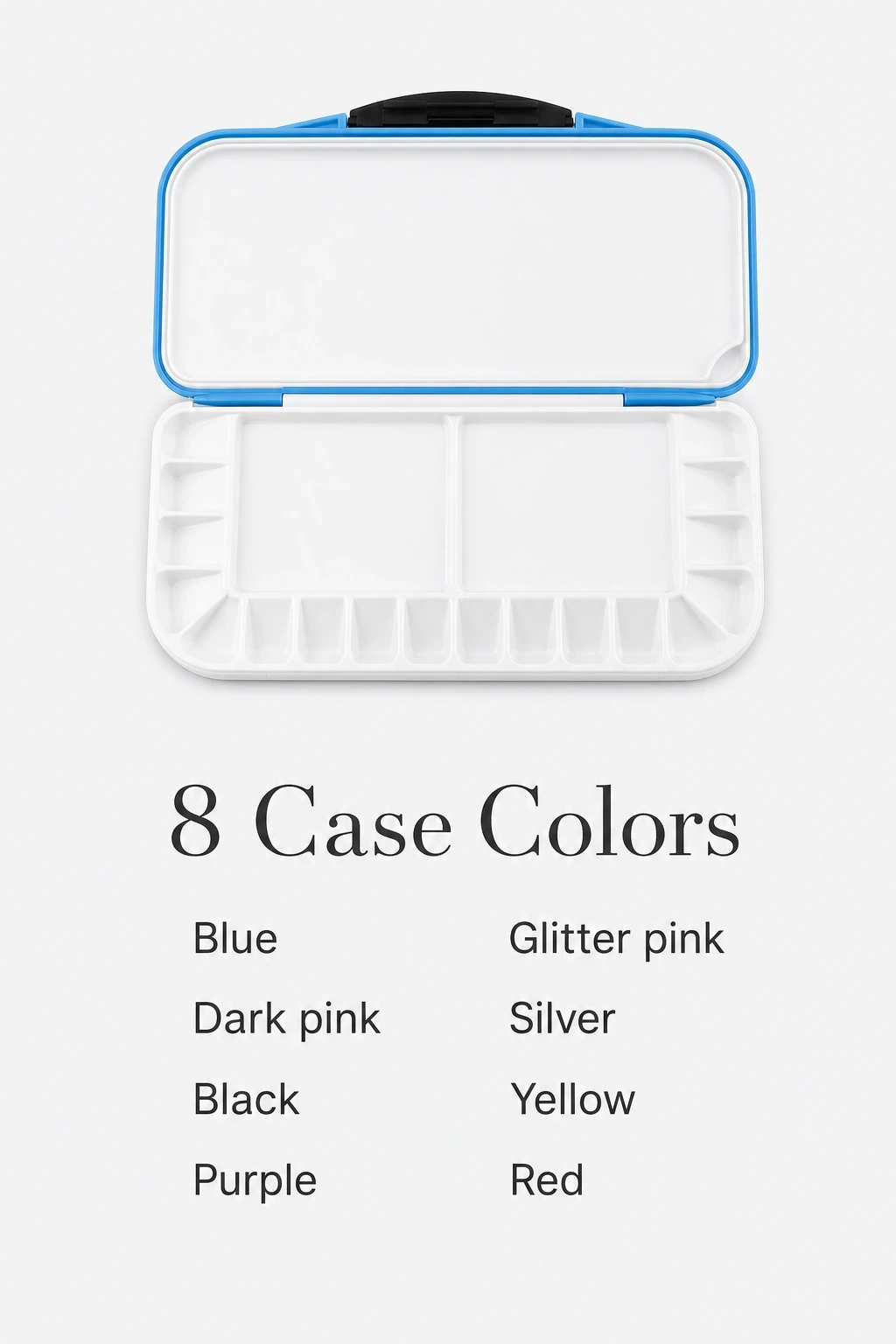 Palette with eight color choices illustrated below