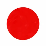 One red round silicone jar gripper pad, shown flat on a white background.