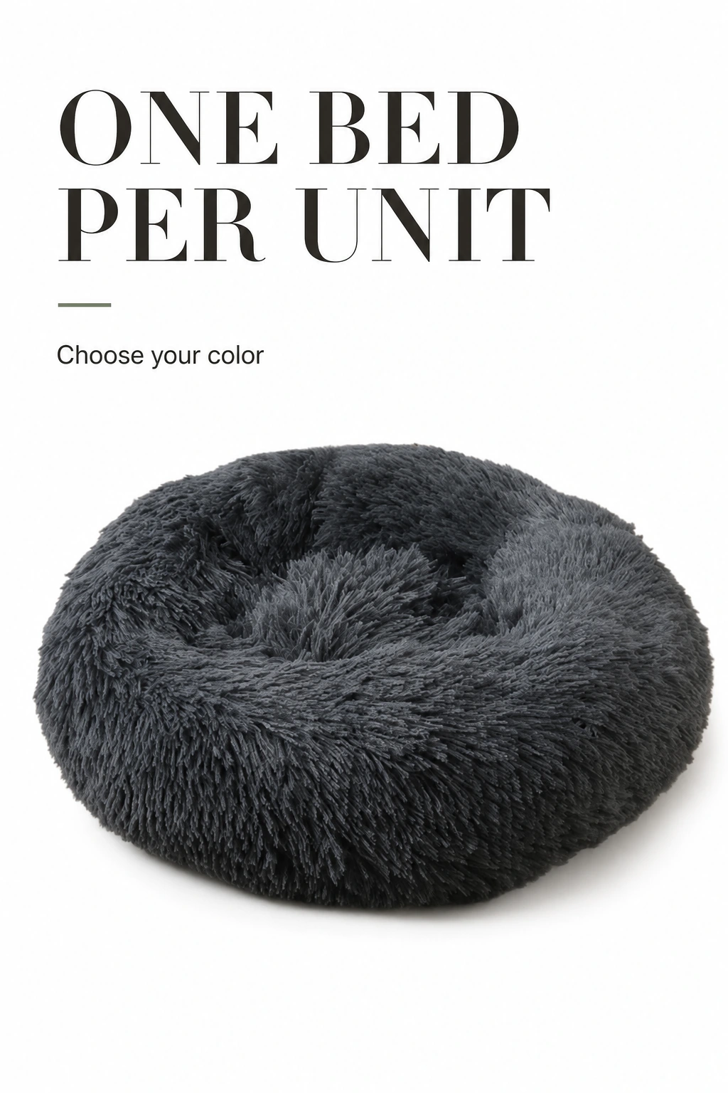 Couchage rond noir avec indication d’un couchage par unité