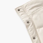 Chaleco acolchado de mujer – Marfil y negro