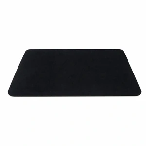 Tapete negro de magia de cerca para cartas y monedas, 30 × 20 cm