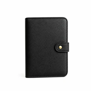 6-Slot PU Watch Strap Organizer with Snap Closure