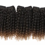 AMANDA T1B/27 mit dunklen Locken und goldbraunen Spitzen von oben