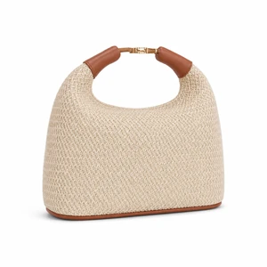 Bolso hobo tejido de media luna
